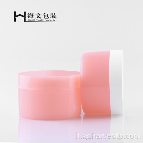 Vaso per crema cosmetica in plastica personalizzata per la cura della pelle